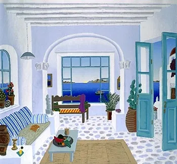 Mykonos Bar by Thomas McKnight