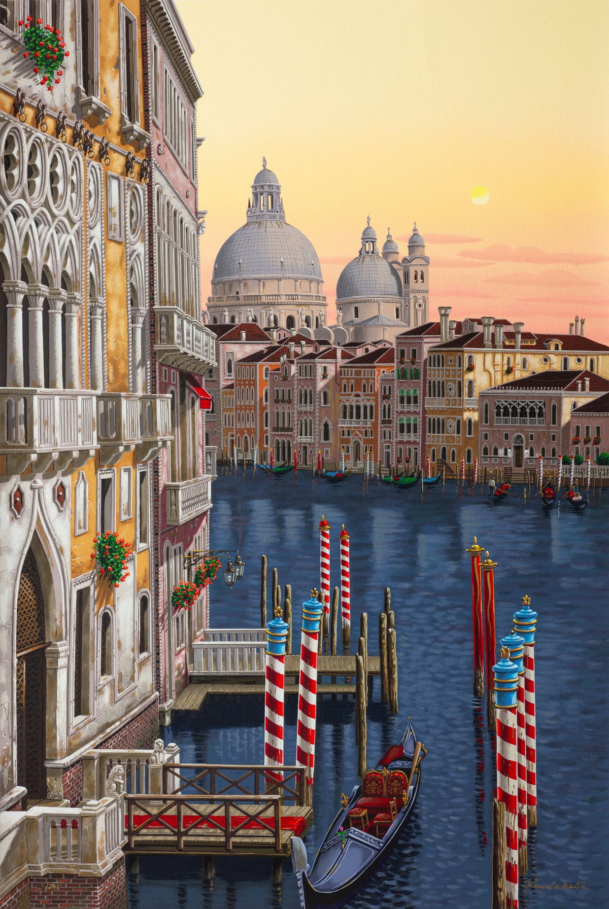 Santa Maria della Salute, 2008 by Liudmila Kondakova — hand-signed serigraph on linen