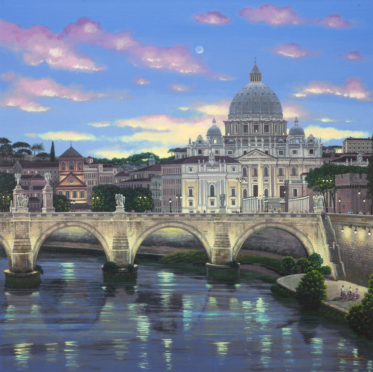 Rome (European Cities), 2008 by Liudmila Kondakova — hand-signed serigraph on linen