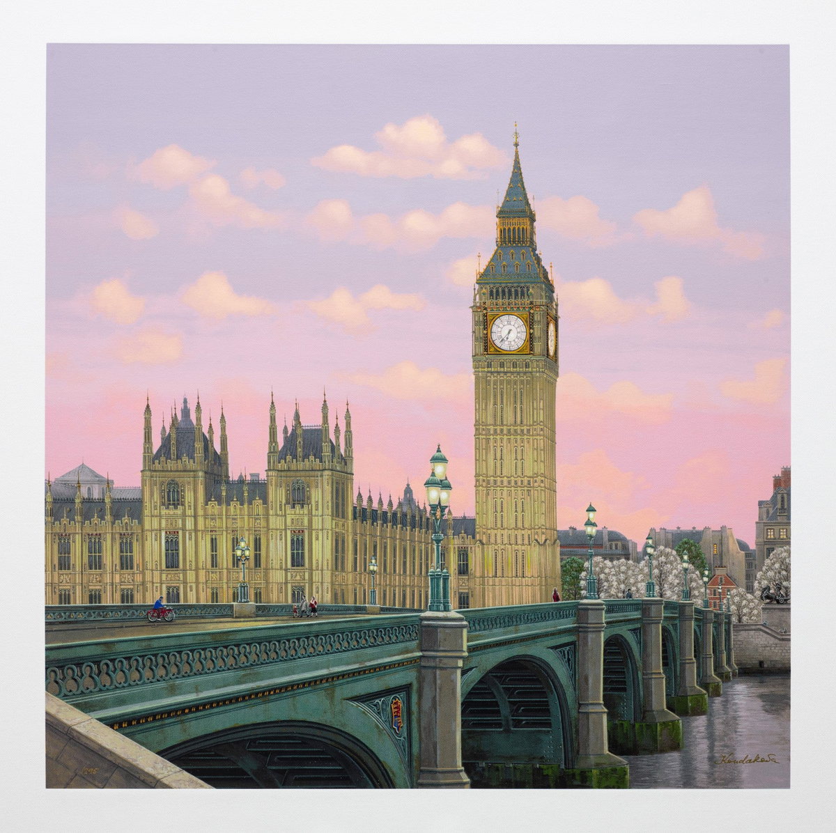 060 - London (European Cities), 2008 by Liudmila Kondakova — hand-signed serigraph on linen