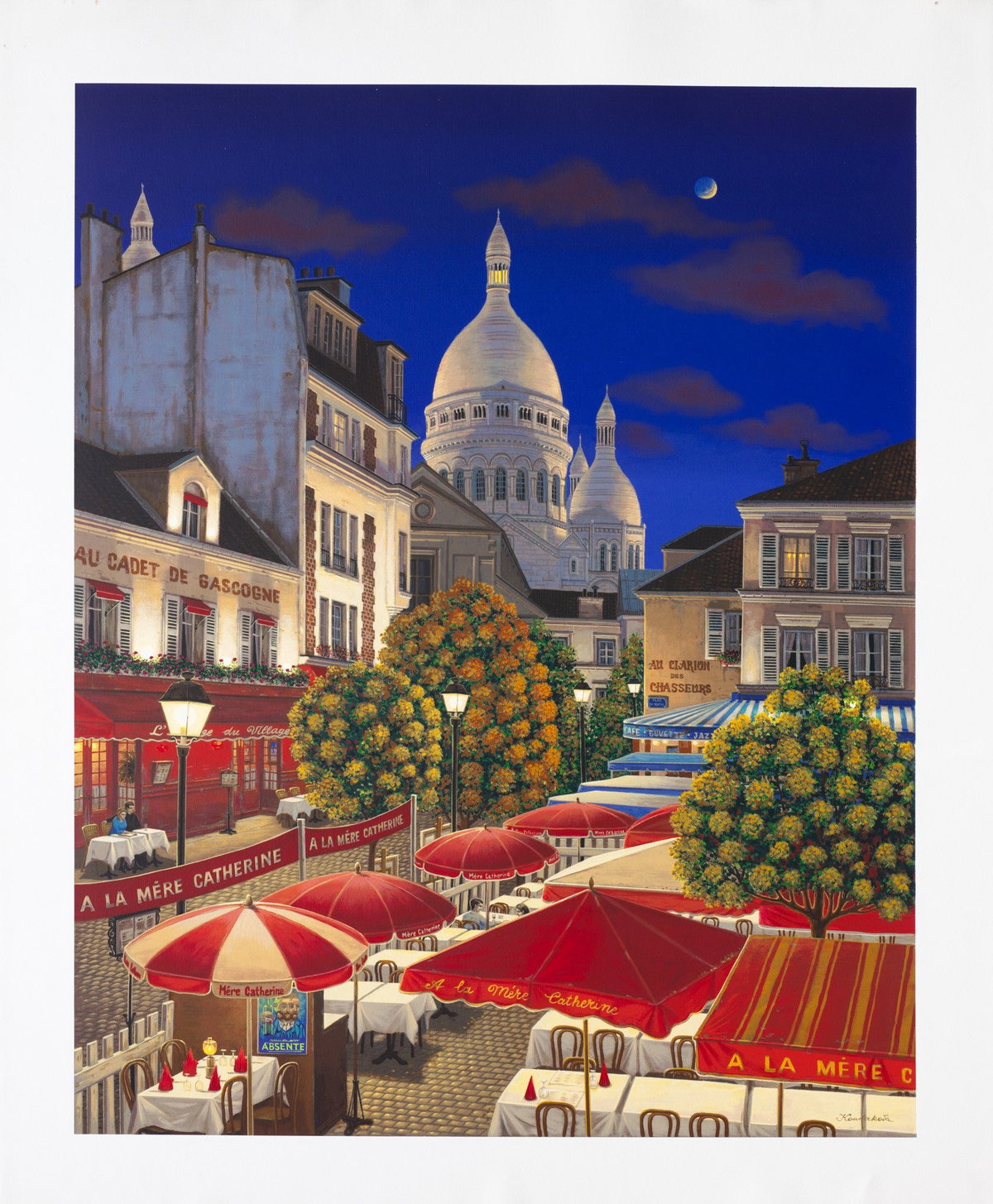 069 - À La Mère Catherine, 2008 by Liudmila Kondakova — hand-signed serigraph on linen