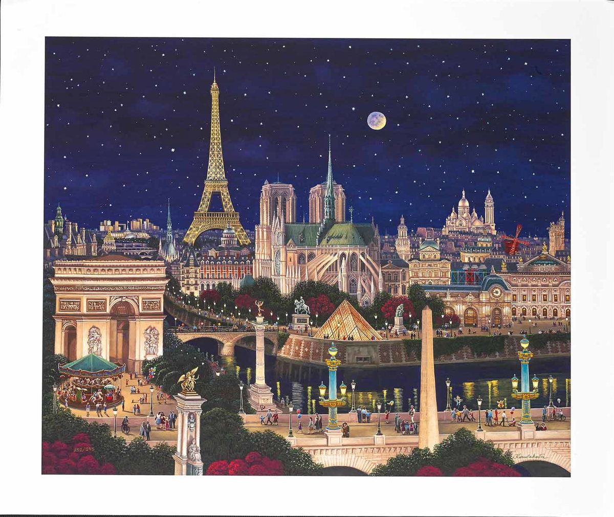 City of Dreams, 2014 by Liudmila Kondakova — hand-signed archival print with hand-made serigraph texture plates