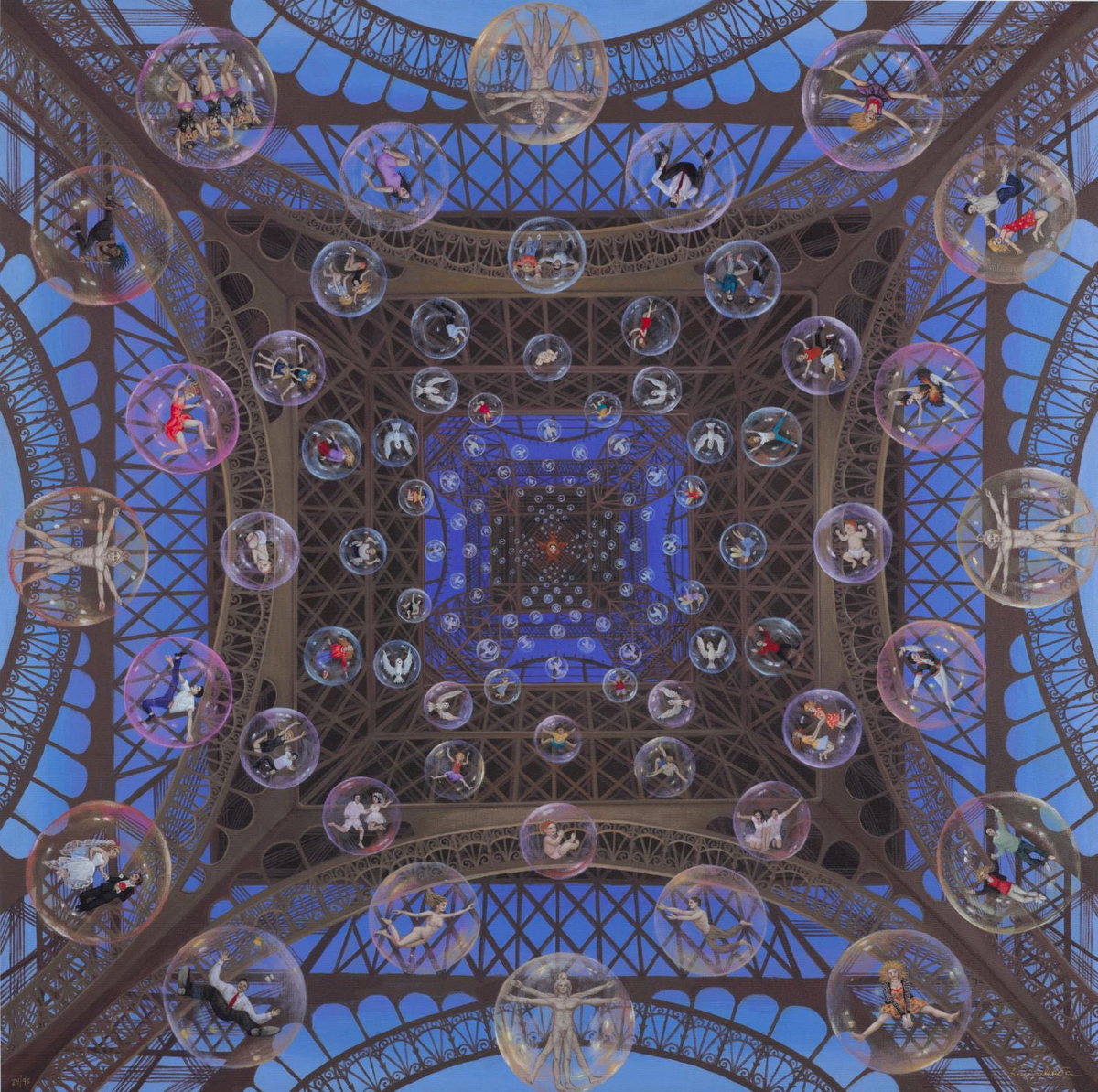 062 - Vortex of Joy, 2022 by Liudmila Kondakova — hand-signed digital pigment print on canvas