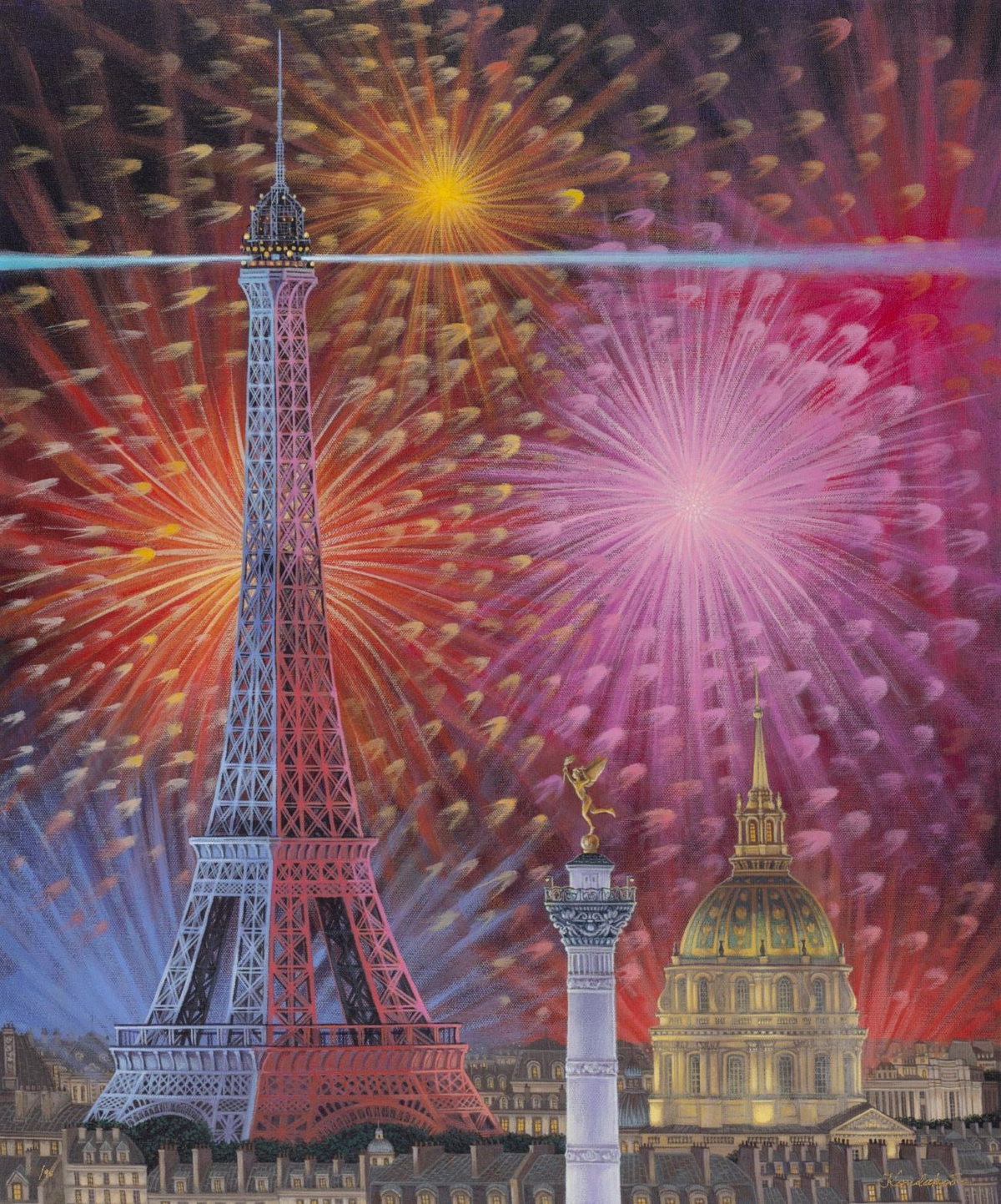 Celebration, 2024 by Liudmila Kondakova — hand-signed archival digital pigment print on canvas