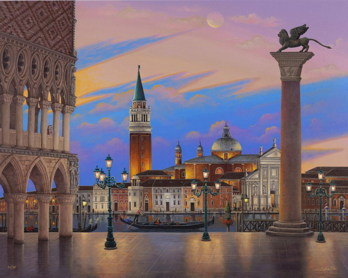 063 - Piazzetta di San Marco, 2024 by Liudmila Kondakova — hand-signed archival digital pigment print on canvas