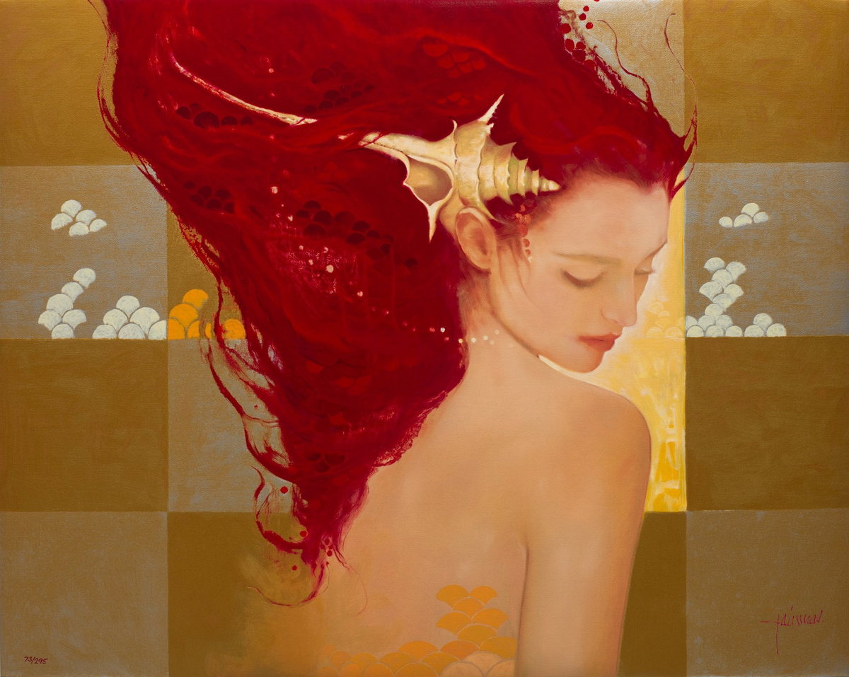 Sirena, 2008 by Felix Mas — hand-signed serigraph on linen