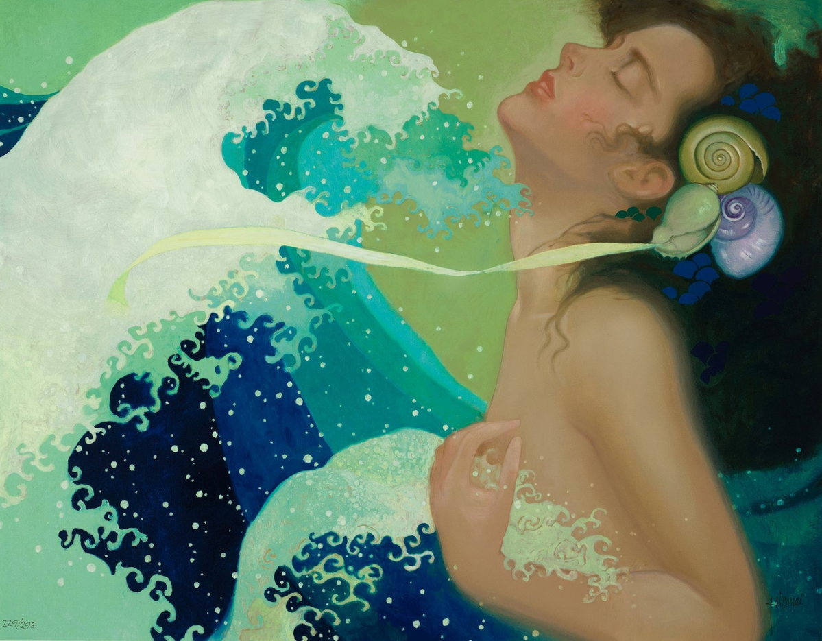 El Mar, 2011 by Felix Mas — hand-signed serigraph on linen