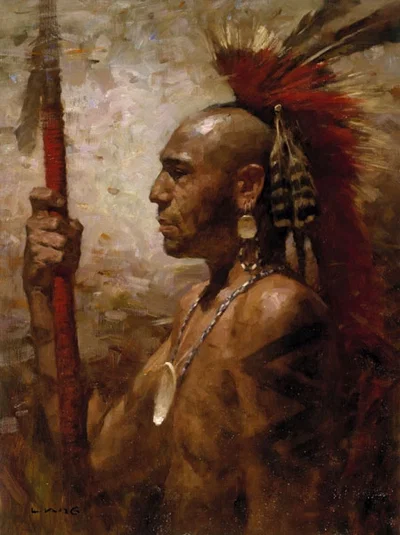 Pequot Warrior by Z.S.  Liang