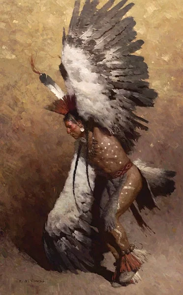 Eagle Dancer Potawatomi by Z.S.  Liang — Master Works Edition On Canvas