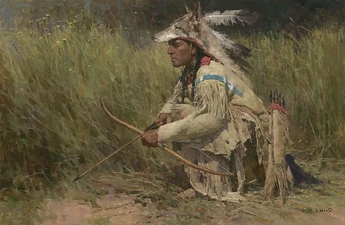 Hunting the River Bank by Z.S.  Liang — Canvas