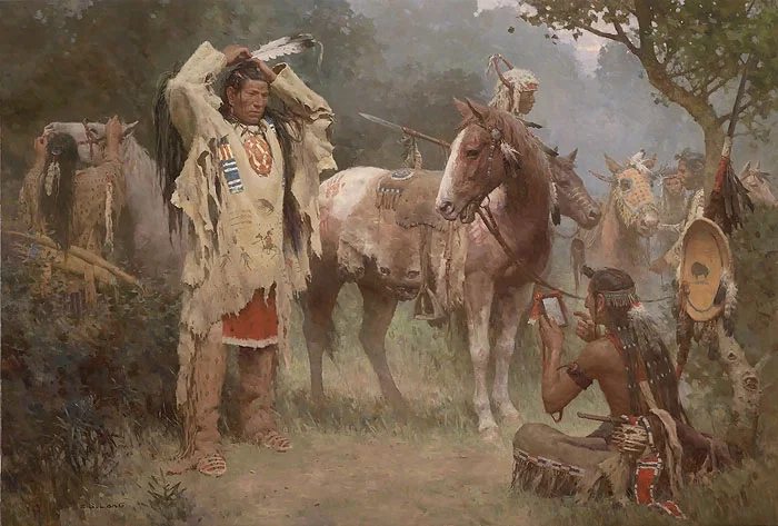 Preparing for the Confrontation by Z.S.  Liang — Canvas
