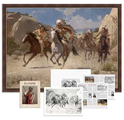 The Diversion, Bozeman Trail, 1866 by Z.S.  Liang