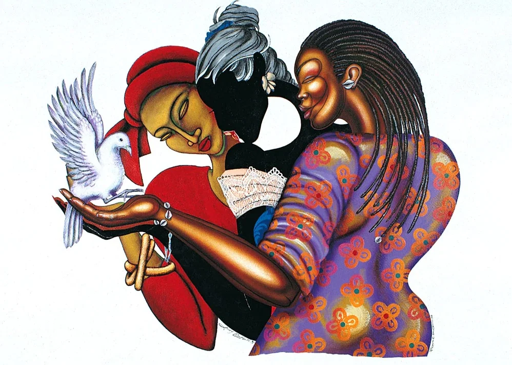 THE PEACE KEEPERS by Larry Poncho Brown — Lithograph