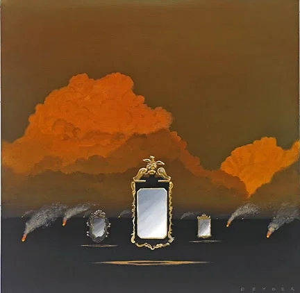 Smoke And Mirrors by Robert Deyber — hand-crafted stone lithograph