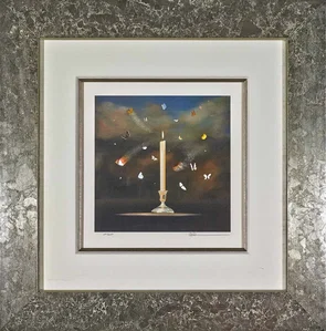 Robert Deyber - Like Moths To A Flame Framed
