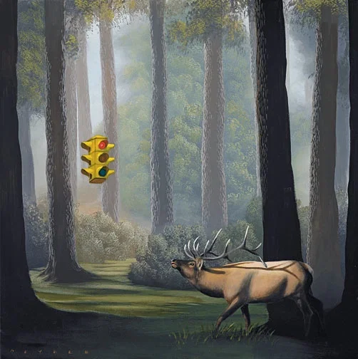 The Buck Stops Here by Robert Deyber — hand-crafted stone lithograph