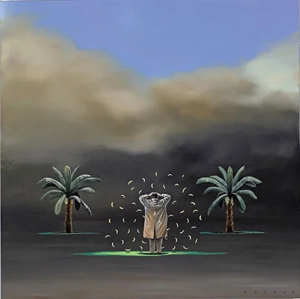 Going Bananas by Robert Deyber — hand-crafted stone lithograph