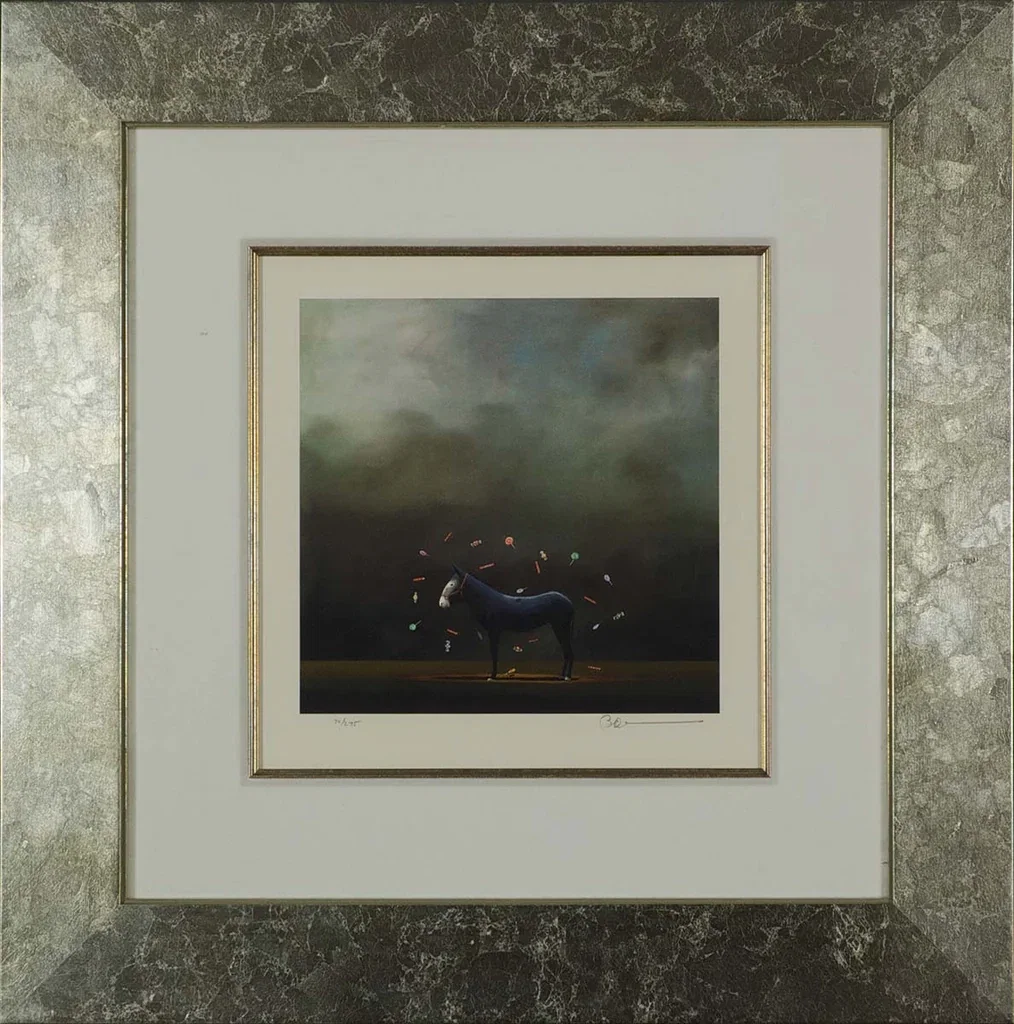 Candy Ass Framed by Robert Deyber — hand-crafted stone lithograph