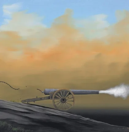 Loose Canon by Robert Deyber — hand-crafted stone lithograph