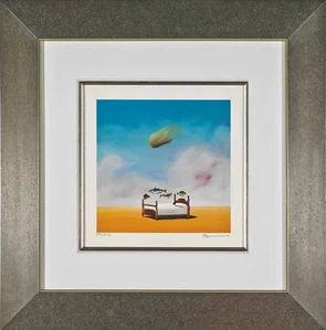 Robert Deyber - Sleeping With The Fishes Framed