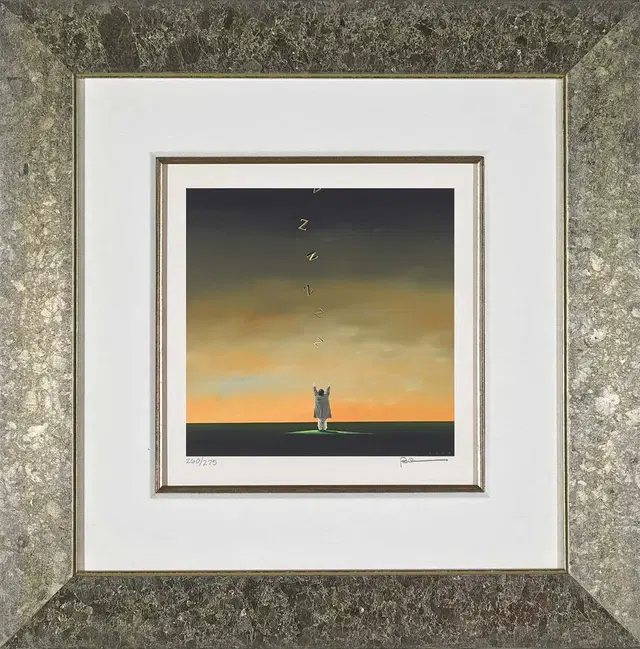 Robert Deyber - Catching Zs Framed