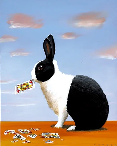 Jack Rabbit by Robert Deyber — hand-crafted stone lithograph