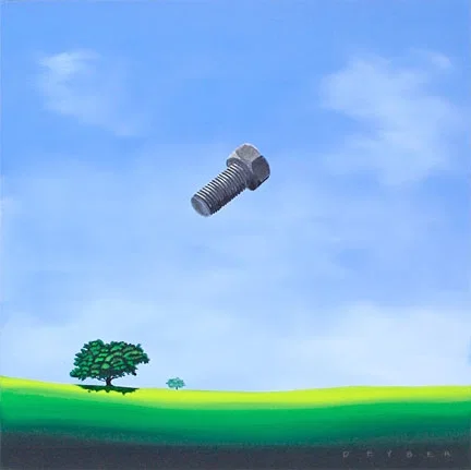 A Bolt From The Blue by Robert Deyber — hand-crafted stone lithograph