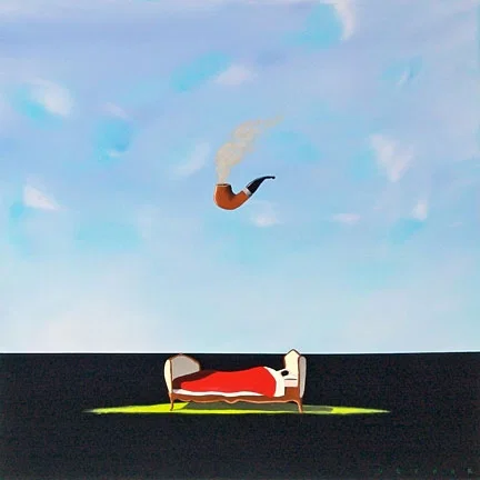 The Pipe Dream by Robert Deyber — hand-crafted stone lithograph