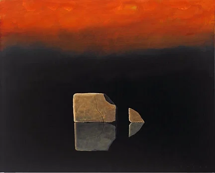 Another Chip Off The Old Block by Robert Deyber — hand-crafted stone lithograph