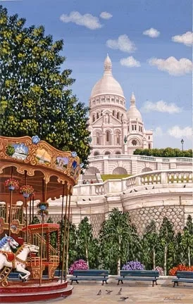 Carousel A Sacre Coeur by Liudmila Kondakova