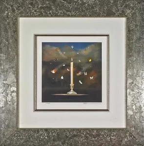 Robert Deyber - Like Moths To A Flame Framed