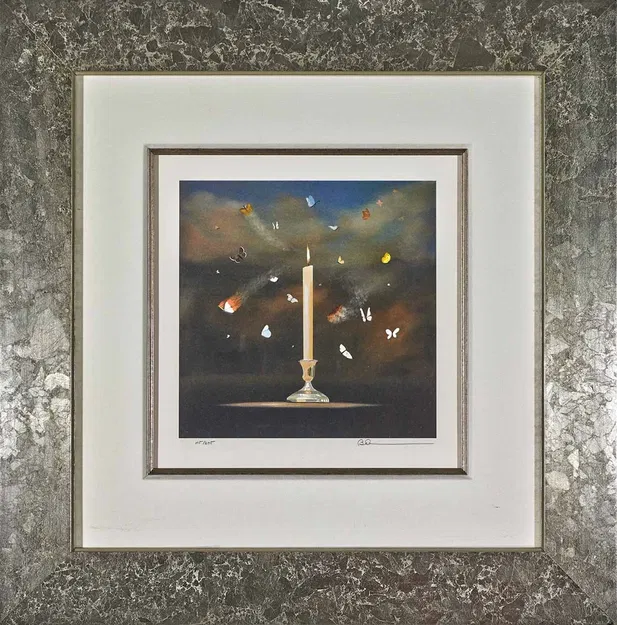 Robert Deyber - Like Moths To A Flame Framed