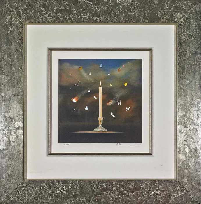 Robert Deyber - Like Moths To A Flame Framed