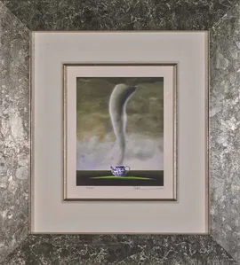 Robert Deyber - Tempest In A Teapot Framed