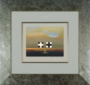 Robert Deyber - Double Crossed Framed