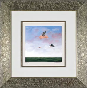 Robert Deyber - When Pigs Fly Framed