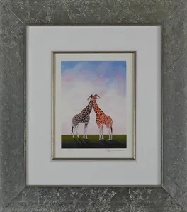Robert Deyber - Neck And Neck Framed