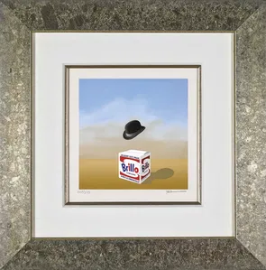 Robert Deyber - The Soap Box Derby II - Brillo Framed