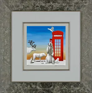 Robert Deyber - Cold Call Arctic Framed