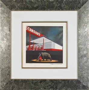 Robert Deyber - The Standard Bear Framed
