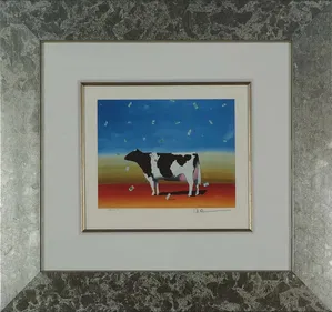 Robert Deyber - Cash Cow Framed