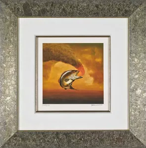 Robert Deyber - Like A Fish Out Of Water Framed