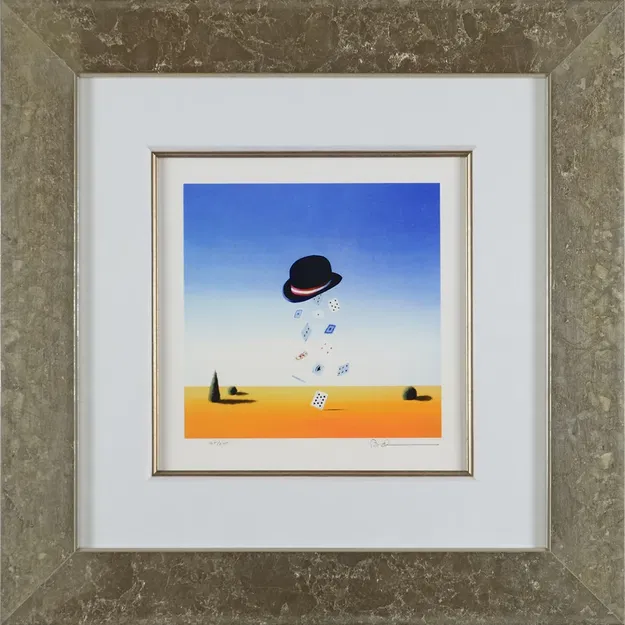 Robert Deyber - The Hat Trick Framed