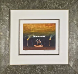 Robert Deyber - The Dog And Pony Show Framed