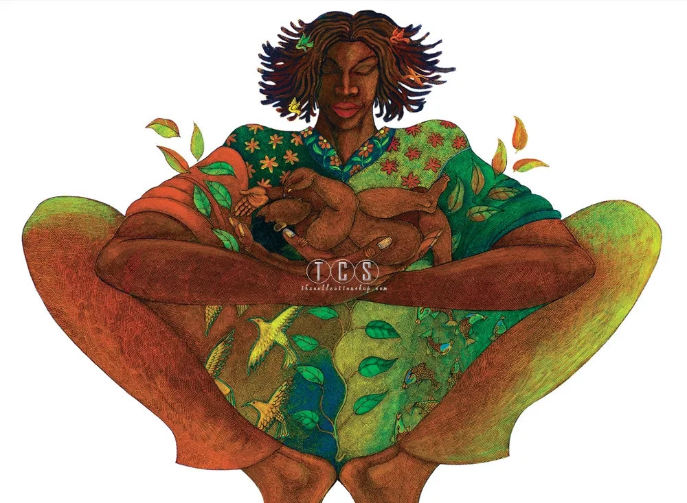 Motherhood- Graphite Remarque by Charles Bibbs