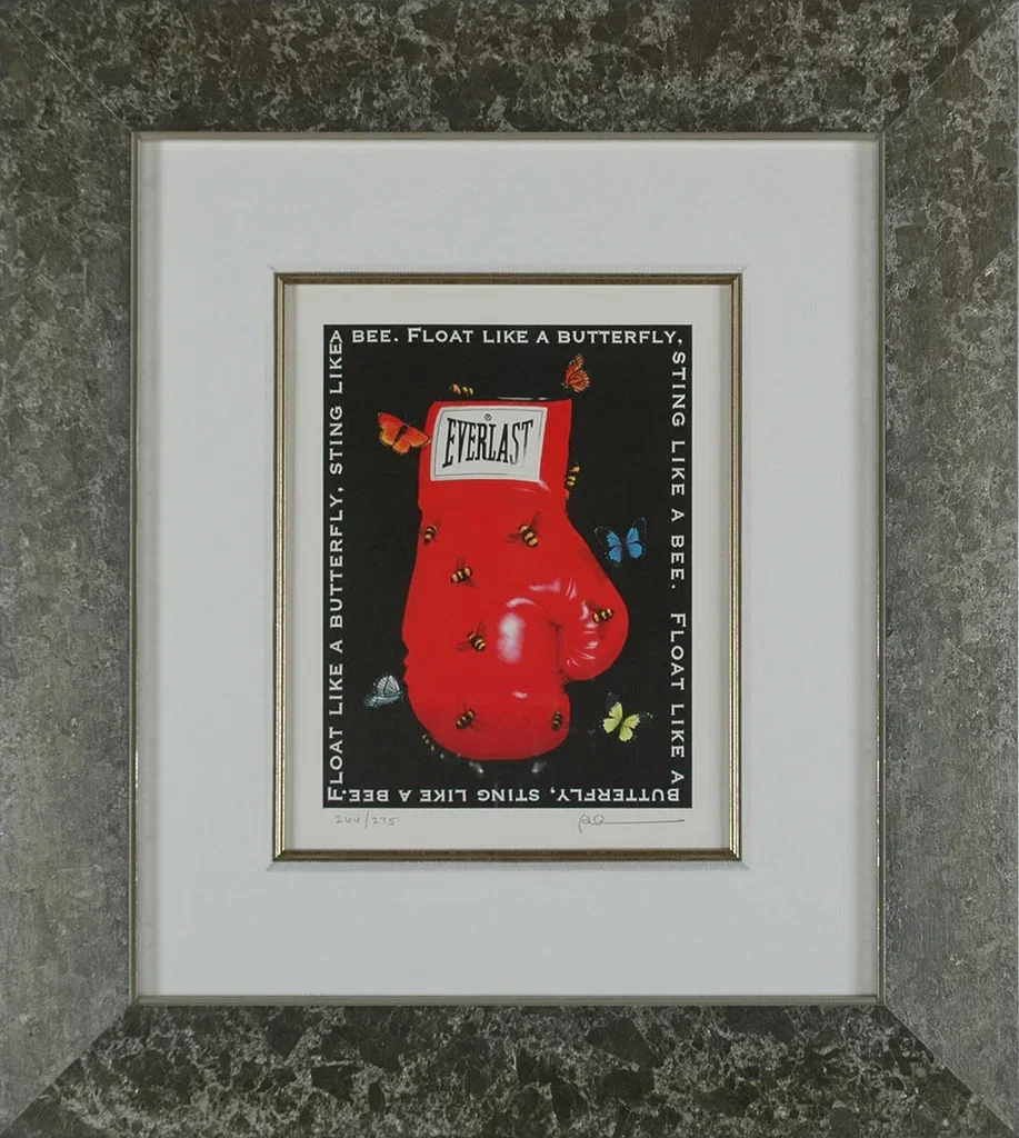 Float Like A Butterfly, Sting Like A Bee Framed by Robert Deyber