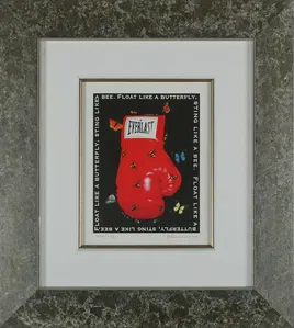 Robert Deyber - Float Like A Butterfly, Sting Like A Bee Framed