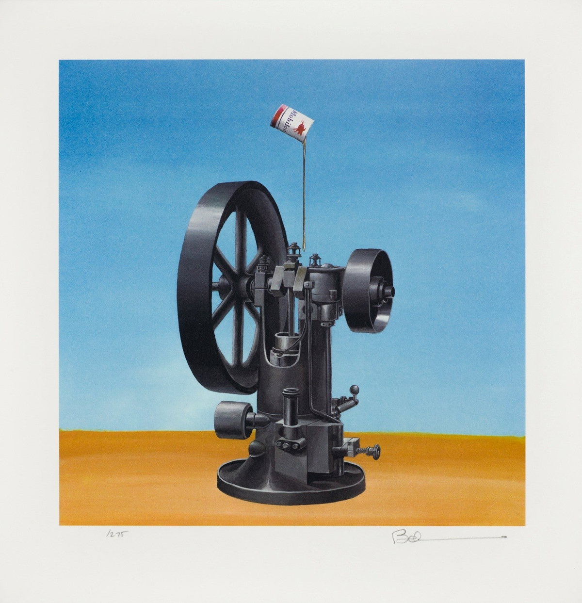The Well Oiled Machine, 2007 by Robert Deyber — hand-signed lithograph