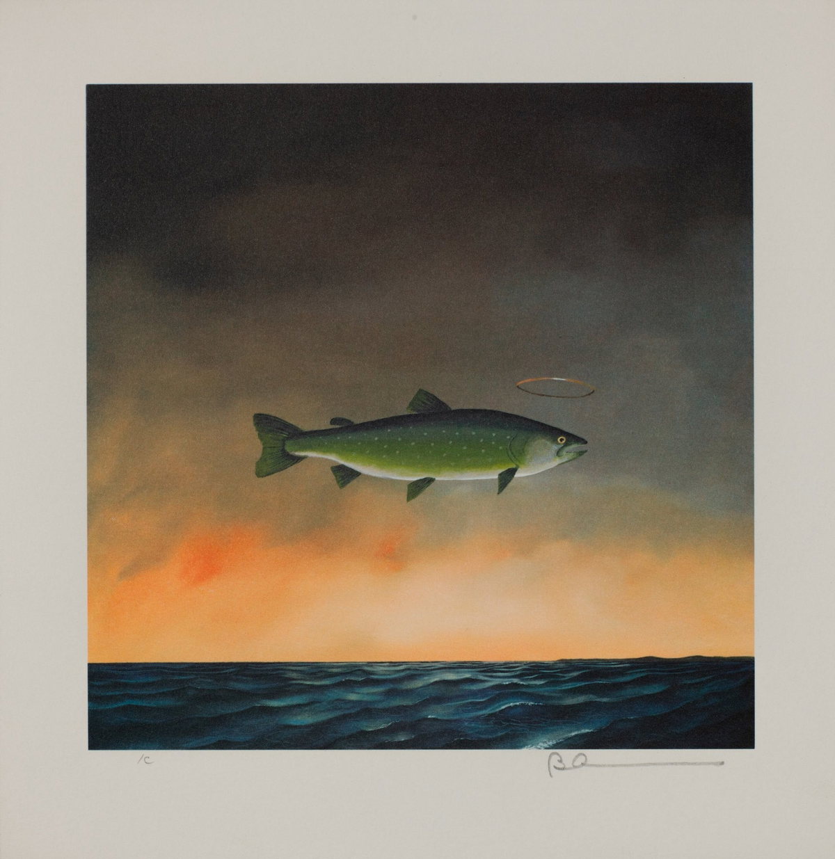 Holy Mackerel, 2007 by Robert Deyber — hand-signed lithograph