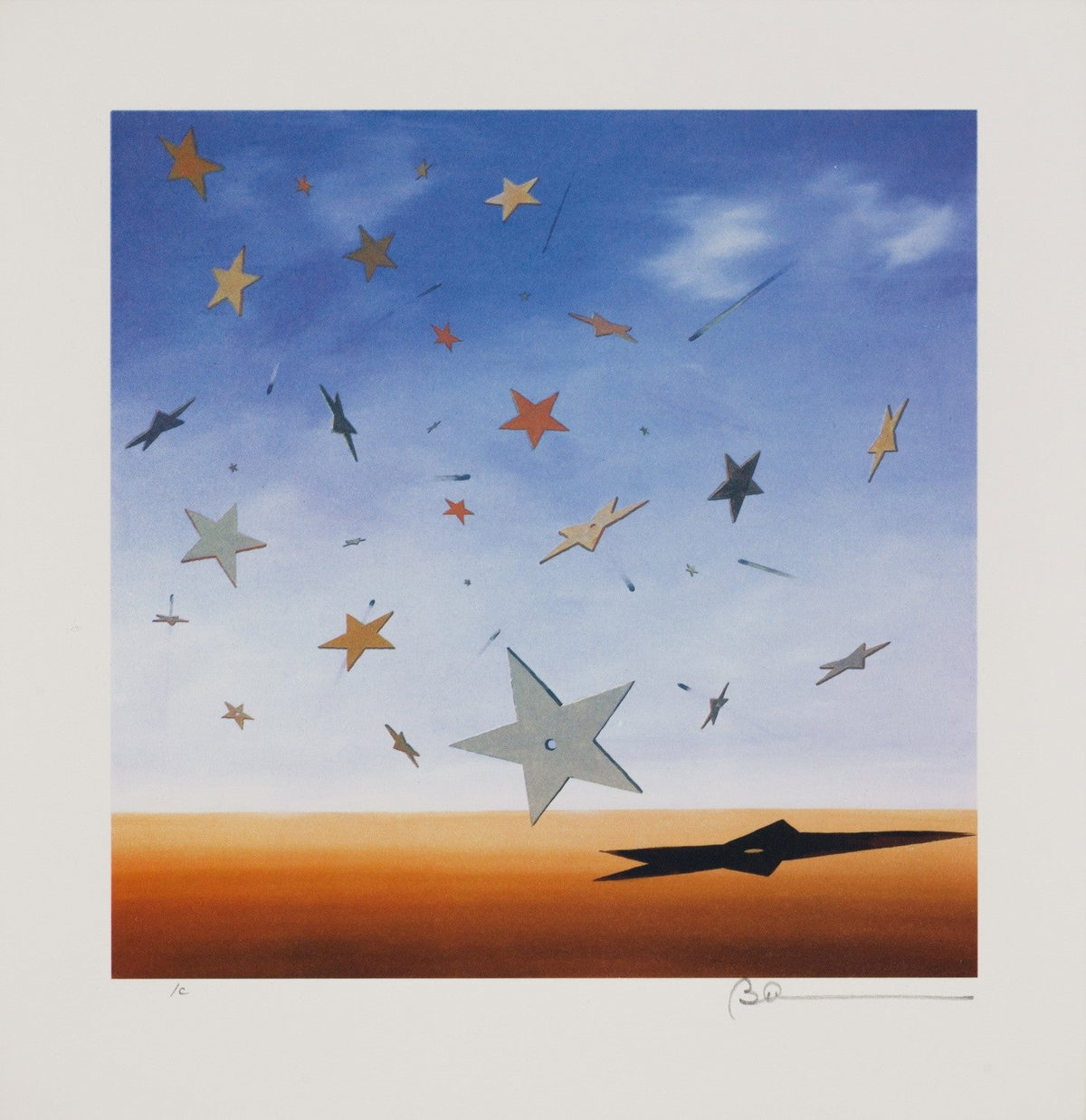 Shooting Stars, 2007 by Robert Deyber — hand-signed lithograph